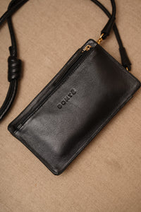 Bolsa Maria Lúcia - Couro Preto e Pelo Zebra