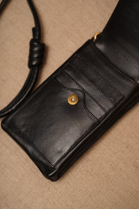 Bolsa Maria Lúcia - Couro Preto e Pelo Zebra