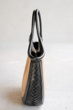 Bolsa Vanessa - Camurça Tan & Couro Preto