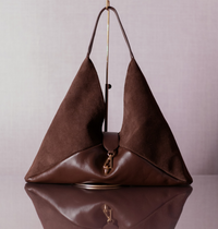 Bolsa Carolina Na Cor Brown com Bamurça na Cor Café