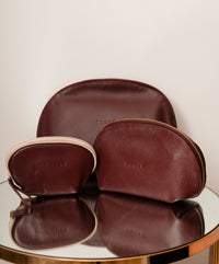 Kit Necessaire Bordô