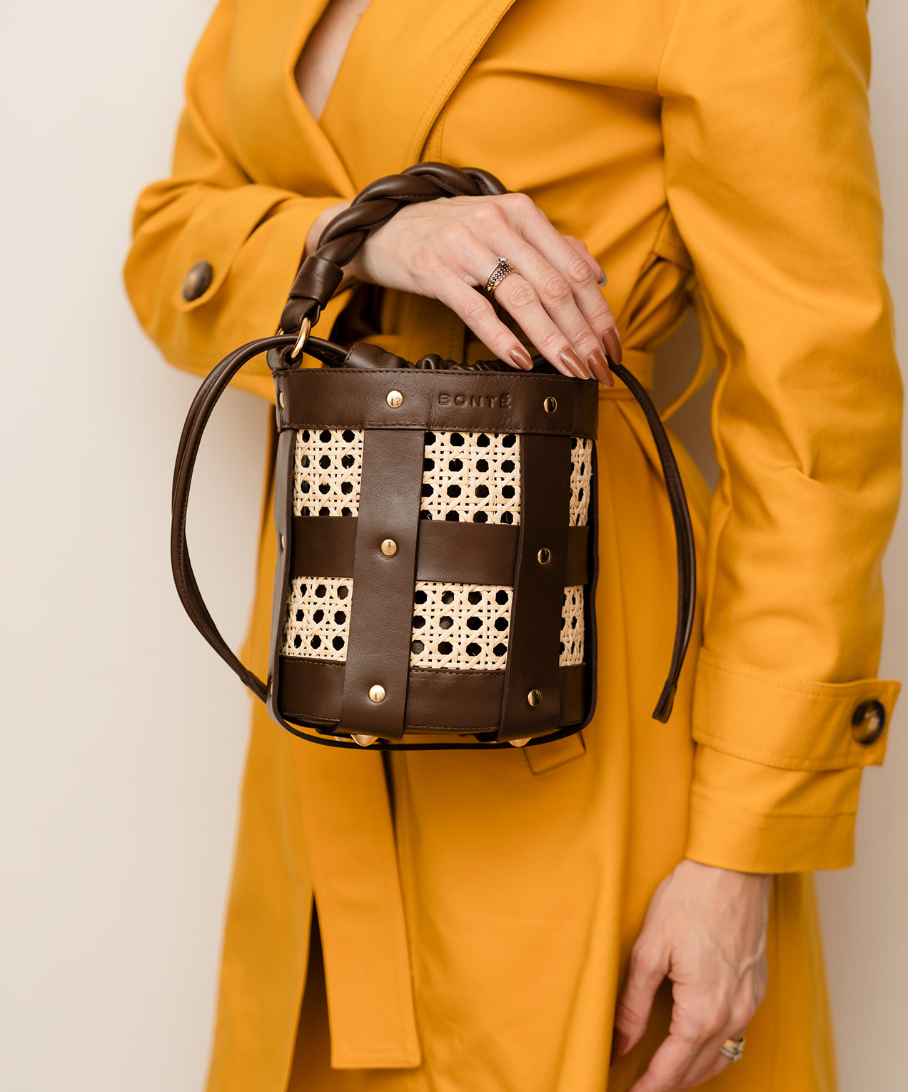 Bolsa Lira Couro na Cor Brown