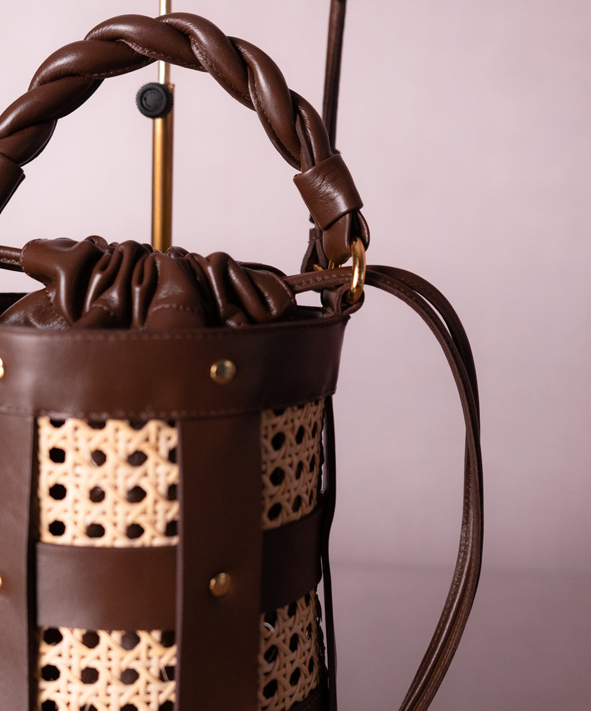 Bolsa Lira Couro na Cor Brown