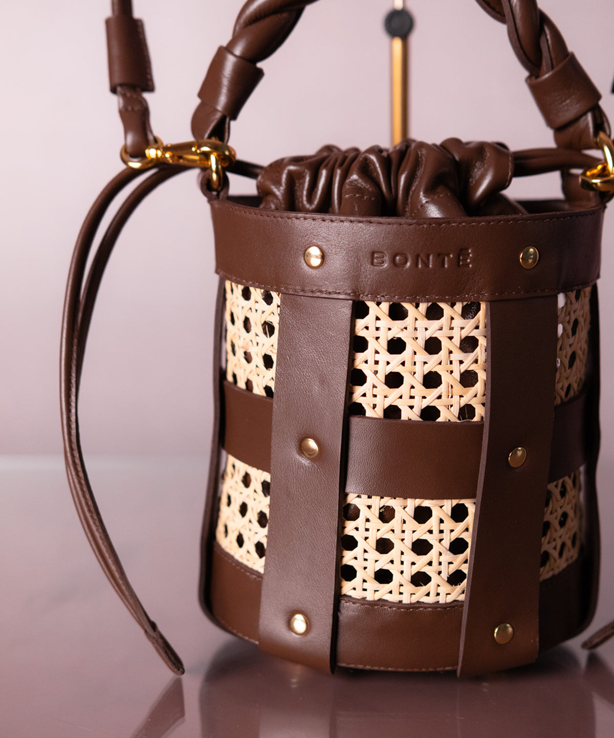 Bolsa Lira Couro na Cor Brown