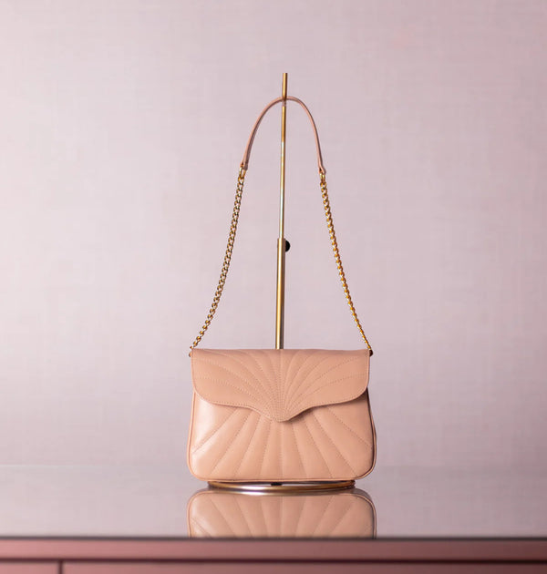 Bolsa Maiza Couro na Cor Areia