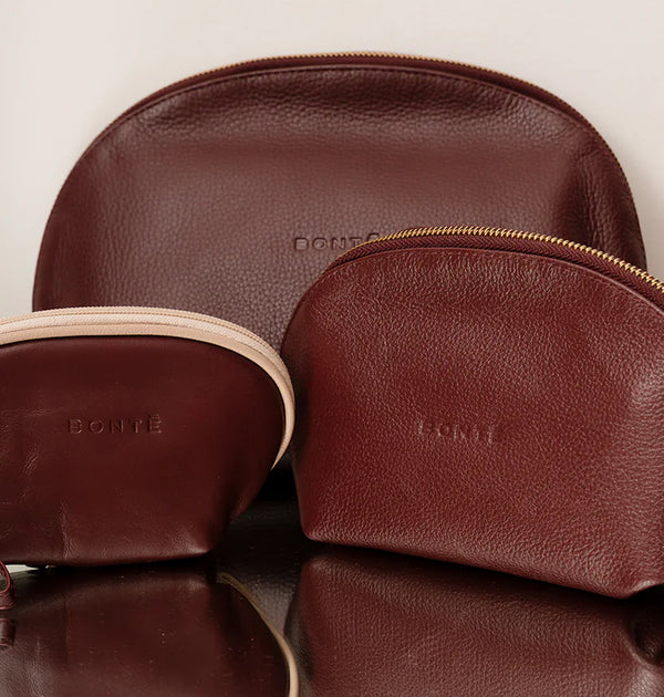 Kit Necessaire Bordô